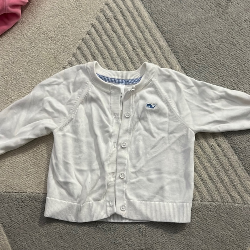 Vineyard Vine white cardigan sweater